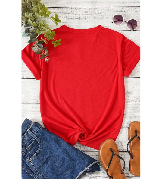 Unisex White Angel Baskılı T-shirt - 2