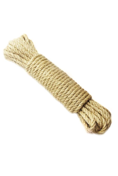 4 Mm 20 Metre Jüt Halat Kendir Urgan- Dekoratif Halat - 2