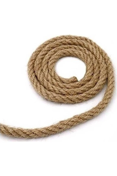 8 mm 50 metre Jüt Halat Kendir Urgan - Dekoratif Halat