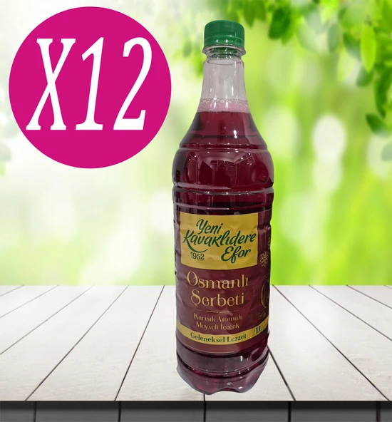 Yeni Kavaklıdere Efor Osmanlı Şerbeti 1 lt X 12 adet - 1