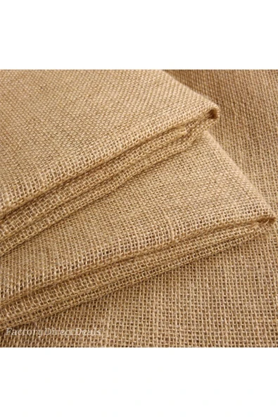 Jüt Kanaviçe 3 Metre - Hasır Çuval - Natural Jüt Kumaş - En 1 Metre Boy 3 Metre - 7 Ons Sıklığında - Resim 3