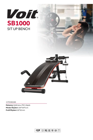 SB1000 Sit Up Bench - 2