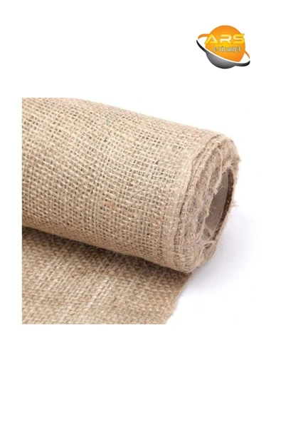 Jüt Kanaviçe 1 Metre - Hasır Çuval - Natural Jüt Kumaş - En 1 Metre Boy 1 Metre - 10 Ons Sıklığında - 3
