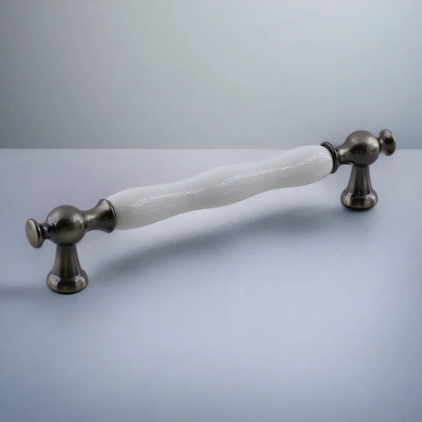 Aruh Porselen Antik Nikel Kulp 160 mm Mobilya Çekmece Mutfak Dolabı Dolap Kapak Kulpları Kulb Kulpu - Resim 9