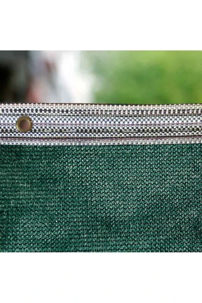 %95'lik Yeşil Gölgelik File - 1.5*90 METRE - Branda - Çit Filesi - Şeritli Halkalı ürün görseli