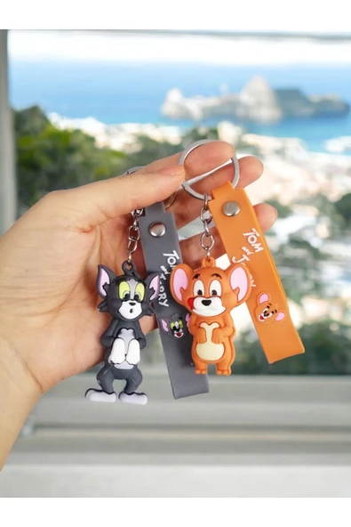 Tom Ve Jerry 3D Çift Anahtarlık 2 Adet ürün görseli