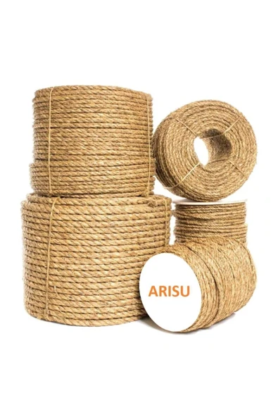 8 Mm 30 Metre Jüt Halat Ip Dekoratif Hasır Ip Kendir ürün görseli