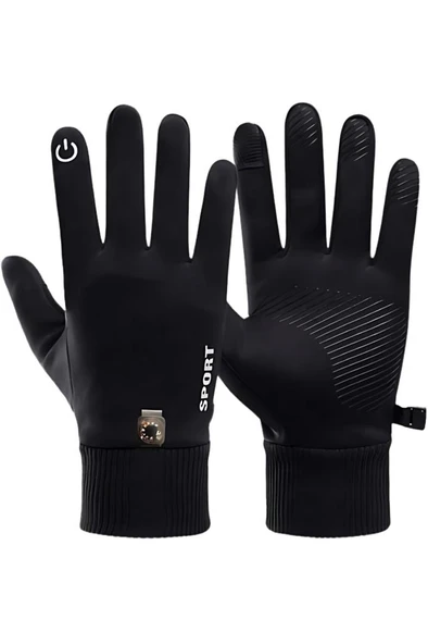 Single Sword Uzun Parmaklı Dokunmatik Parmak Özellikli Pusula ve Termometreli Eldiven - 2