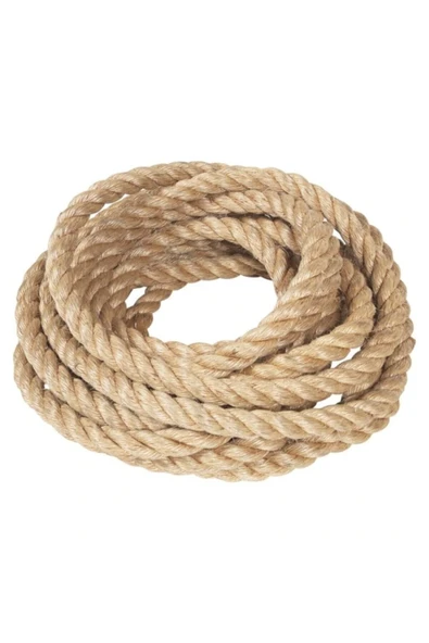 6 Mm 20 Metre Jüt Halat Ip Dekoratif Hasır Ip Kendir - 3