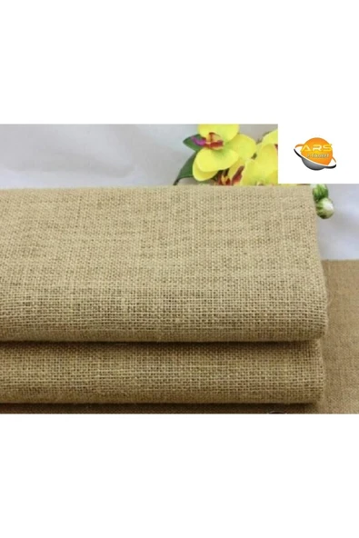 Jüt Kanaviçe 1 Metre - Hasır Çuval - Natural Jüt Kumaş - En 1 Metre Boy 1 Metre - 10 Ons Sıklığında - 5