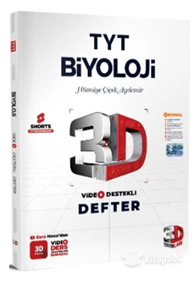 TYT Biyoloji Video Destekli Defter 3D Yayınları