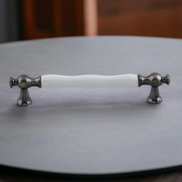 Aruh Porselen Antik Nikel Kulp 160 mm Mobilya Çekmece Mutfak Dolabı Dolap Kapak Kulpları Kulb Kulpu - Resim 6