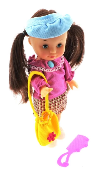 Pembe Saten Elbiseli Et Bebek - 2