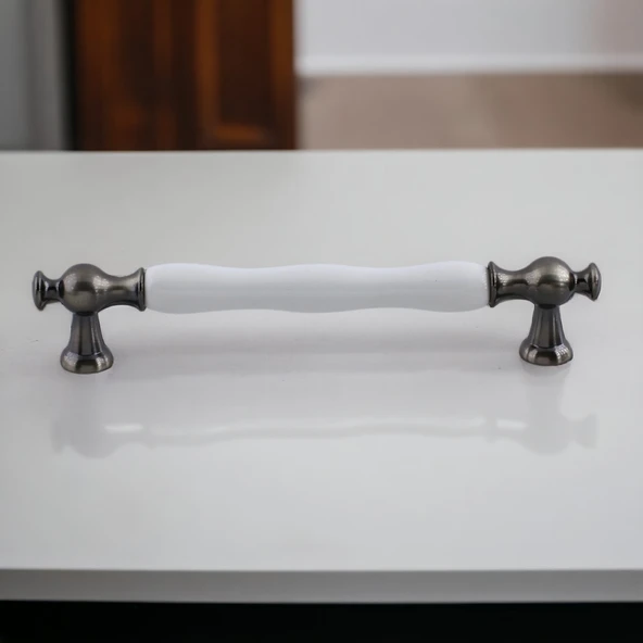 Aruh Porselen Antik Nikel Kulp 160 mm Mobilya Çekmece Mutfak Dolabı Dolap Kapak Kulpları Kulb Kulpu - Resim 4