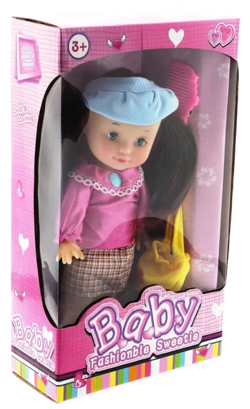 Pembe Saten Elbiseli Et Bebek - 4