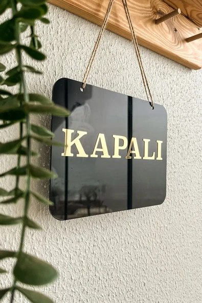 Mağaza Açık Kapalı Tabelası Pleksi - 20*15 Cm - 1 Adet Kancalı Cam Vantuzu Hediye - 4