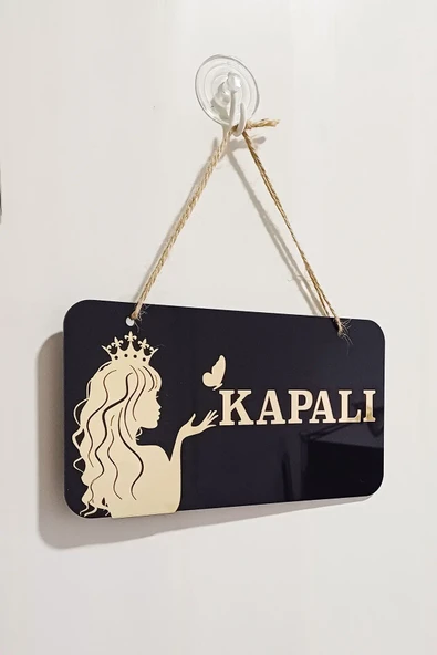 AÇIK/ KAPALI Kapı Tabelası - Kuaförler ve Güzellik Merkezleri için - 2