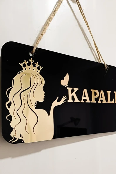 AÇIK/ KAPALI Kapı Tabelası - Kuaförler ve Güzellik Merkezleri için - 3
