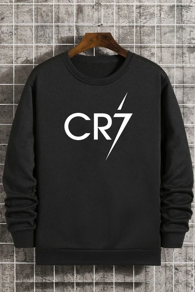 Unisex Cr7 Bisiklet Yaka Sweatshirt - 1