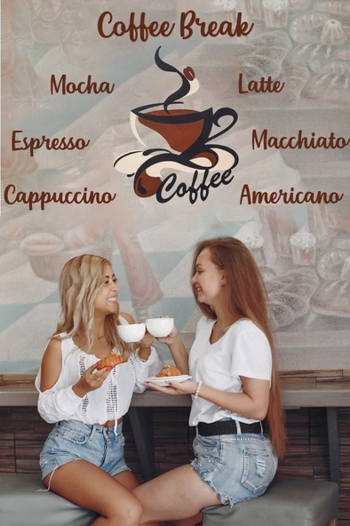 Veraart Işıklı 2 Katmanlı Kişiye Özel Kahve Fincanı Figürlü Tablo Mutfak ve Cafe Duvar Dekorasyonu - 4