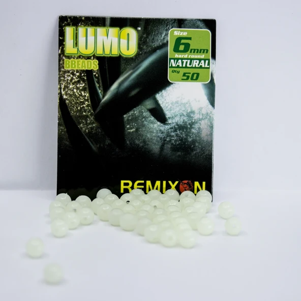 Remixon 6mm Yuvarlak Sert 50 Adet Boncuk Renk : Naturel - Resim 3