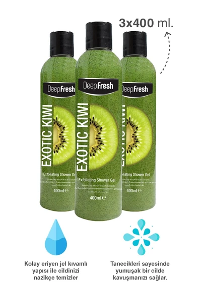 Arındırıcı Duş Jeli Kivi 3 X 400 Ml - 2
