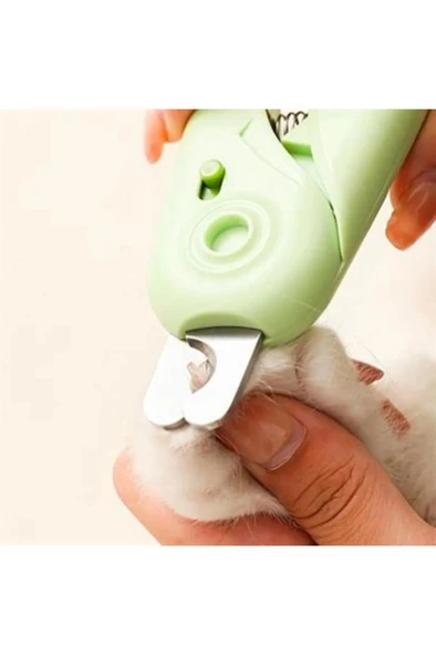 Led Işıklı Kedi Köpek Tırnak Makası Törpü Set Paslanmaz Çelik Uçlu Pati Bakım Makası Pense - 4