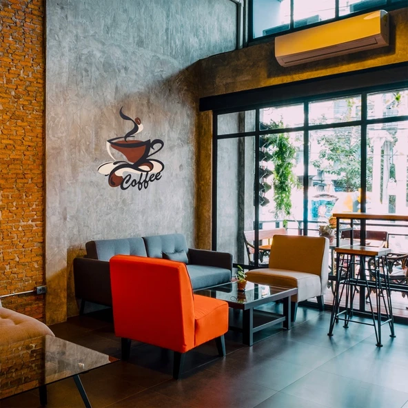 Veraart Işıklı 2 Katmanlı Kişiye Özel Kahve Fincanı Figürlü Tablo Mutfak ve Cafe Duvar Dekorasyonu - 5