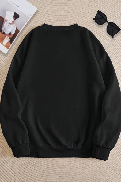 Unisex Springs Baskılı Bisiklet Yaka Sweatshirt - Resim 2