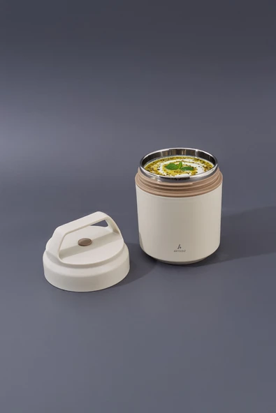 Aryıldız Bento Lunch Box Yemek Termosu Beige 420 Ml Ar262221