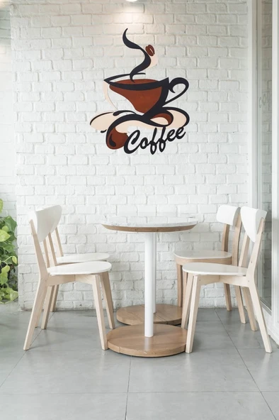 Veraart Işıklı 2 Katmanlı Kişiye Özel Kahve Fincanı Figürlü Tablo Mutfak ve Cafe Duvar Dekorasyonu - 2