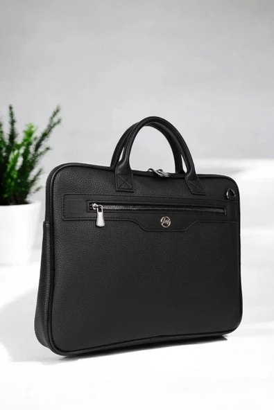 Premium Unisex Siyah Laptop & Evrak Çantası 13"-14.6" inç - 7