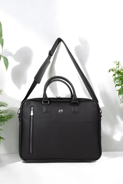 Lüx Unisex Siyah Laptop & Evrak Çantası 13"-14.6" inç - 2