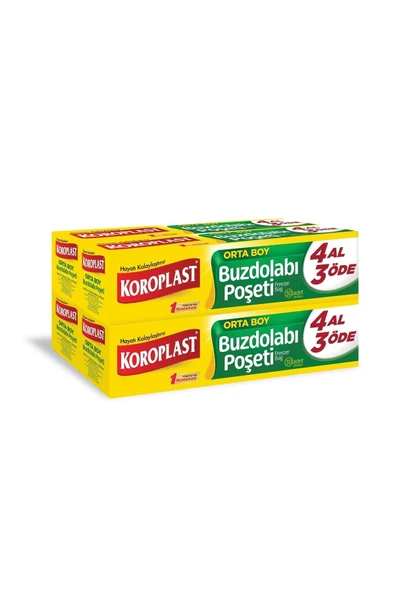 Buzdolabı Poşeti Orta Boy 4 al 3 öde 30'lu