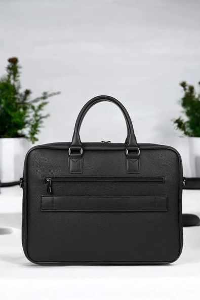 Premium Unisex Siyah Laptop & Evrak Çantası 13"-14.6" inç - 4
