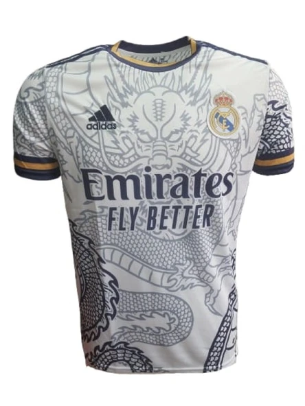 Ronaldo Real Madrid R02730 Çocuk Özel Tasarım Kısa Kollu Forması - Beyaz - ST02731-Beyaz