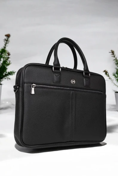 Premium Unisex Siyah Laptop & Evrak Çantası 13"-14.6" inç - 5