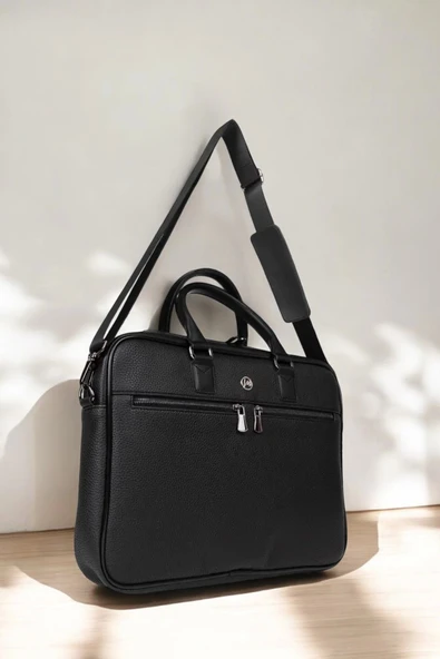 Lüx Unisex Siyah Laptop & Evrak Çantası 13"-14.6" inç - 6