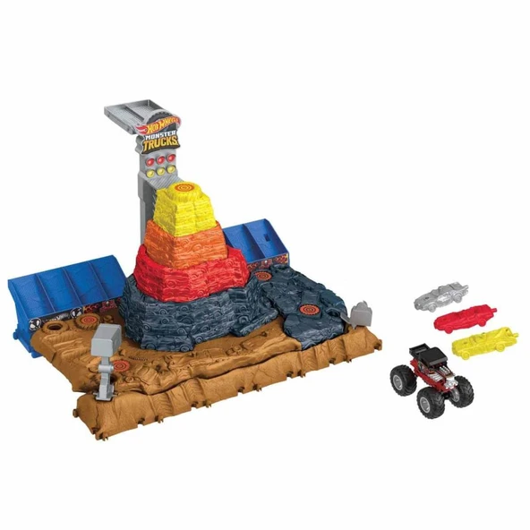 Mattel Hot Wheels Monster Trucks Muhteşem Çarpışma Arenası HNB96 - 4