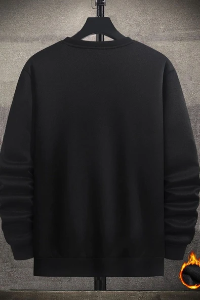 Unisex Tupac Coffee Baskılı Bisiklet Yaka Sweatshirt - 2