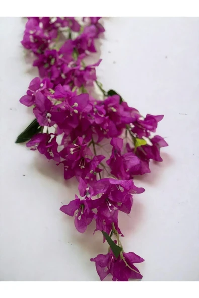 Tek Dal Yapay Begonvil 85 cm Fuşya VAZO DEKOR BALKON BAHÇE Süsü - Resim 2