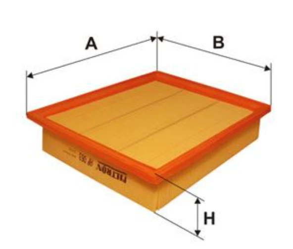 HAVA FILTRESI GOLF III IV 1,4 1,6 1,8 1,9D 1,9TDI 2,0 91>05 ürün görseli 1