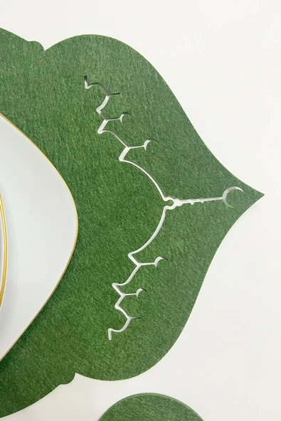 Ramazan Temalı Supla Seti – 4 Kişilik Yeşil İftar Yemek Seti - 5