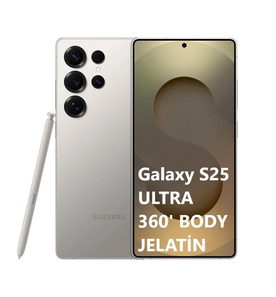 Samsung Galaxy S25 Ultra Uyumlu 360 Derece Arka hidrojel Film Koruma Body Jelatin