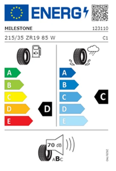 Milestone 215/35 R19 TL 85W REINF. CARMILE SPORT Yaz Lastiği (Üretim Tarihi:2025) - 2