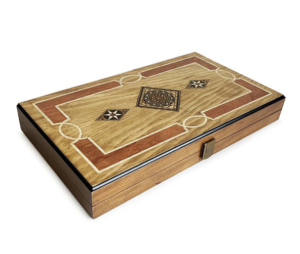 Infiniti Numeratörlü Ahşap Tavla Ceviz - 8