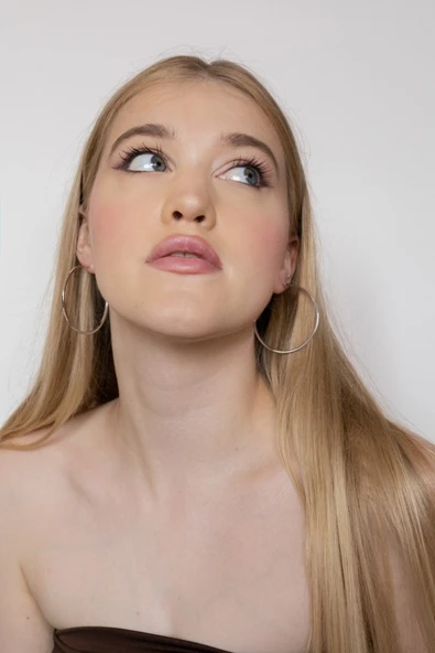 Sarı,Siyah ve Gümüş Renklerde Farklı Ölçülerde 16 Model Metal Halka Küpe - 3