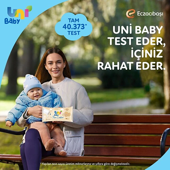 Uni Baby Pure Comfort Beyaz Sabun Kokulu Islak Mendil 90 Yaprak - 4