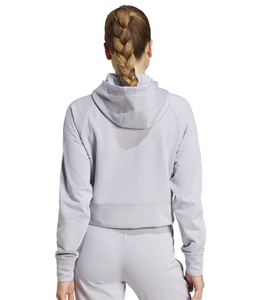 adidas GG Kadın Gri Kapüşonlu Ceket IX5066 - Resim 4