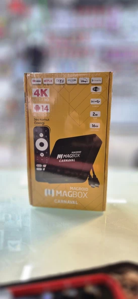 MAGBOX MAGROID CARNAVAL 2 GB RAM 16 GB HDD 4K ULTRA HD ANDROID BOX (ANDROID 14)